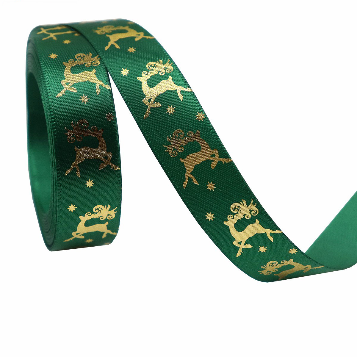 Renne vert-or-1,6 cm * 10 mètres