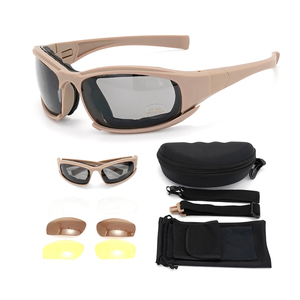 Gafas Tácticas con 3 <span class=keywords><strong>Lentes</strong></span> Polarizadas Intercambiables, Gafas <span class=keywords><strong>de</strong></span> Tiro Unisex para Exteriores, Protección UV400, Gafas <span class=keywords><strong>de</strong></span> Senderismo y Pesca - Product Image 4