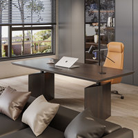 Mesa Elevadora de Marca China, Alta Capacidad de Carga, Escritorio Ajustable en Altura, Resistente a la Humedad, Escritorio de Oficina de Madera Maciza