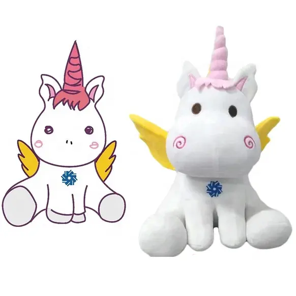 OEM ODM Service Custom Small Lovely Unicorn Soft Stuffed Fabric Animal Mini Plush Toys For Children