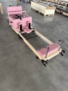 Pilates Studio Bois D'érable Pliant Pilates Réformateur Usage Domestique Portable Personnalisable Machine D'exercice - Product Image 6