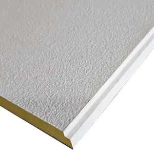 Acoustical Fiber Insulation Ceiling Title Suspension Glass Wool Panel Sound Proof Board