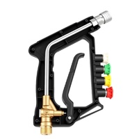 Pistolet à eau haute pression de qualité professionnelle, poignée ergonomique antidérapante, ensemble de lavage de voiture multifonctionnel