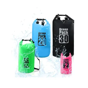 Borsa da nuoto impermeabile Roll Top Dry per kayak Beach Rafting canottaggio escursionismo campeggio e pesca