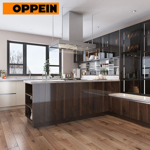Muebles de diseño Guangzhou OPPEIN, venta al <span class=keywords><strong>por</strong></span> mayor, laca Modular de alto brillo, armario de cocina - Product Image 3