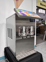 Machine à Margarita Commerciale 100L/h pour Boissons Gazeuses Congelées, Distributeur Automatique de Cocktails à Contrôle Indépendant pour Magasin