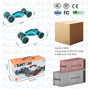 Voiture télécommandée AiJH RC Stunt Spray Car tout-terrain, véhicule jouet rotatif contrôlé à la main, voiture télécommandée RC, voitures Twister - Product Image 6