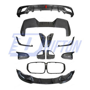Canards delanteros de fibra de carbono seco estilo TAKD para BMW X5 G05 2019-2023 - Product Image 5