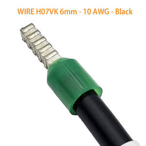 Needle Type 1Pin 10AWG HO7VK 6mm Wire Insulated Electric Box Terminal Wire <b>Harness</b> - Product Image 4