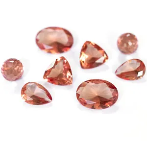 Redleaf Jewelry 2022 vendita calda sciolto sintetico forma quadrata pietra preziosa vetro cambia colore pietra