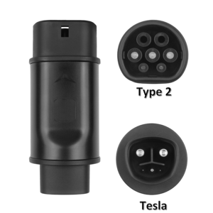 Adaptateur de charge <span class=keywords><strong>Tesla</strong></span> vers Type 2 EV 32A 110-240V Connecteur EV portable pour véhicules électriques aux normes européennes - Product Image 1