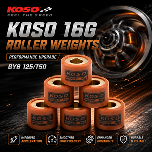Juego de Rodillos Variadores de Alto Rendimiento Koso para Motocicleta, 18x14mm, para Scooter ATV GY6 125 GY6 150 152QMI 157QMJ 16 gramos - Product Image 1
