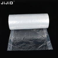 JIJID Housse de Nettoyage à Sec Jetable Transparente en Plastique pour Vêtements sur Rouleau
