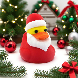 Christmas Duck Santa Ornament <b>PLA</b> Material Indoor Decoration Gift - Product Image 1