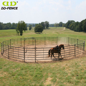 Panneaux de clôture portables robustes en métal galvanisé pour enclos à bétail, panneaux de clôture pour chevaux, pour <span class=keywords><strong>ferme</strong></span> et cour - Product Image 1