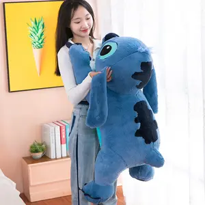 60cm Stitch Kawaii Big Size Stuffed Animals Pillow Sleep Toys Stitch Anime For Kids Dolls Girls Children Gift