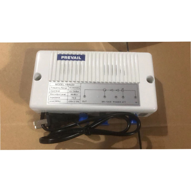 20DB Amplified RF Coaxial Line Signal Repeater Cable TV Indoor Signal Amplifier