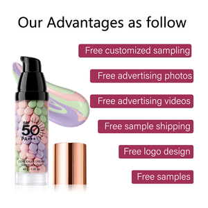 Corrector 3 en 1 Tricolor con SPF50 PA+++, Base de Maquillaje en Crema, Corrector de <span class=keywords><strong>Color</strong></span> que Cubre Rojeces y Ojeras - Product Image 6