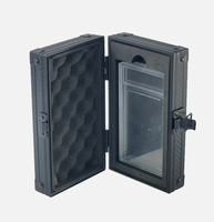 Mini boîte en aluminium verrouillable pour cartes gradées standard, boîte de protection résistante aux chocs pour cartes gradées de sport et de TCG