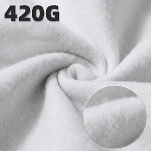 Sweat à capuche surdimensionné de luxe en coton français de haute qualité 420 g/m², impression de logo personnalisée, sweat à capuche pour hommes - Product Image 4