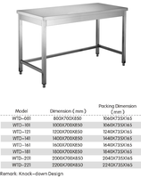 Tables de travail en acier robustes pour entrepôt, idéales pour la logistique express et les centres de distribution