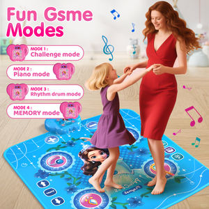 محمولة للبلوتوث اللاسلكية 4-مفتاح حصيرة الرقص للأطفال للماء والموسيقى متزامنة أضواء عدم الانزلاق لعبة وسادة اللعبة التعليمية - Product Image 6