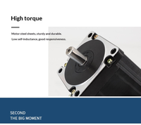 Kit moteur pas à pas hybride triphasé à couple élevé 86N 12N 3M2254 avec driver 6.8A 220V, modèle 86BYG350L97-6N avec joint d'étanchéité, garantie 3 mois à 1 an