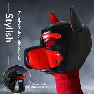 Fabricant en gros de capuchon BDSM, capuchon de privation sensorielle pour cosplay, accessoires auxiliaires, jouets sexuels pour adultes, style balaclava, capuchon BDSM - Product Image 4