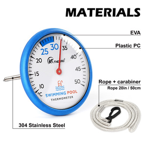 Thermomètre de <span class=keywords><strong>piscine</strong></span>, capteur de température sans batterie pour piscines, baignoires, spas, étangs à poissons - Product Image 2
