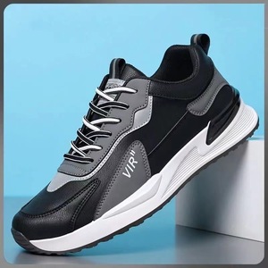 Tipo Hongyan de zapatos antideslizantes y transpirables con parte superior alta de PU superior elevada para zapatos de hombre
