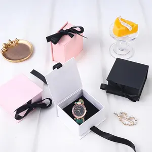 Custom Luxury Recyclable Paper Rigid Gift Packaging Slide Open Drawer Gift Box For Jewelry Accessory