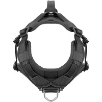 Harnais de chien tactique réglable, respirant, confortable, noir, rembourré, résistant, sans traction, avec logo personnalisé