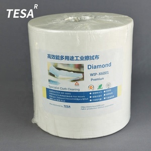 61001 Spunlace rouleau de papier non tissé lingettes de nettoyage industrielles fournitures pour Machines de nettoyage chiffon de qualité supérieure pour Optimal - Product Image 1