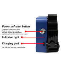 Impresora de Inyección de Tinta Manual Portátil TIJ, Mini Impresora de Tubos, Máquina de Codificación de Lotes con Logotipo Flexible, Fecha de Caducidad, Código QR