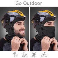 Hombres Mujeres Pasamontañas Máscara facial Máscara de esquí Camuflaje sólido Máscara facial completa Capucha Esquí Nieve Ciclismo Motocicleta Casco Liner Sombreros