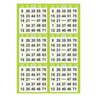 Imprimer BINGO Réutilisable 20 Feuille Haute Définition Marqueur Jeux Conception Cartes Bingo Papier