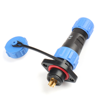 WEIPU SP13 connecteur d'alimentation d'aviation 2/3/4/5/6/7P prise industrielle serrure à bride en cuivre mâle femelle joint bout à bout pour câble FPC