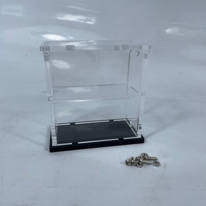 High Clarity Acrylic Rectangle <b>Display</b> <b>Case</b> with Flexible Detachable Design and Silk Screen Print for Model Car Collections - Product Image 6