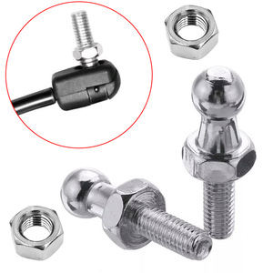 Boulon à tête sphérique en acier au carbone, écrou hexagonal, tige filetée zinguée pour vérin à gaz, quincaillerie automobile et industrielle - Product Image 2