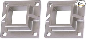 <span class=keywords><strong>Plange</strong></span> de poteau de montage au sol pour poteau de clôture carré de 2.5 "et rampe de pont, robuste, en aluminium, moulin ou noir - Product Image 3