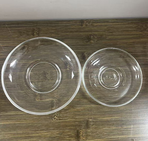批发畅销家用玻璃茶碟茶具配件茶盘高品质咖啡杯玻璃杯茶碟 - Product Image 3