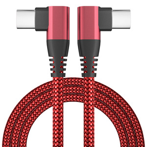 Cable de Extensión USB Tipo C en Ángulo de 90 Grados, 0.3m/0.6m, Macho a Macho, Carga Rápida PD de 100W, Revestimiento de PVC, Combinación para Teléfono - Product Image 3