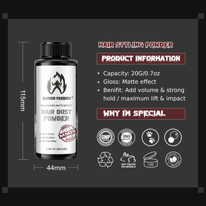 Voluminizador de Cabello de Fijación Media y Polvo Texturizador para Peinar en 10 Segundos para Mujeres y Hombres - Product Image 4