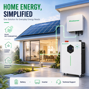 Batterie au sodium-ion de type mural 48V 210 170Ah 8.2 10kWh Powerwall Kamada Power Système de stockage d'énergie domestique - Product Image 4