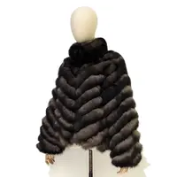 2022 yeni ürün kış kadın ceket sıcak satış kumaş geri dönüşümlü gerçek tilki kürk ceket kadınlar