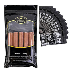 Kantong Plastik Pelembap Kemasan Tembakau Khusus, Kantong Humidor Cerutu yang Dilembapkan untuk 4-5 Cerutu dengan Higrometer & Pembagi - Product Image 2