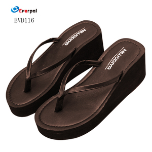 Stylish Comfort Lining <strong>Thong</strong> <strong>Sandals</strong> Casual Daily Wear High Heel <strong>Platform</strong> Wedge Anti-Slip Fashion Trend Summer Spring Autumn - Product Image 2