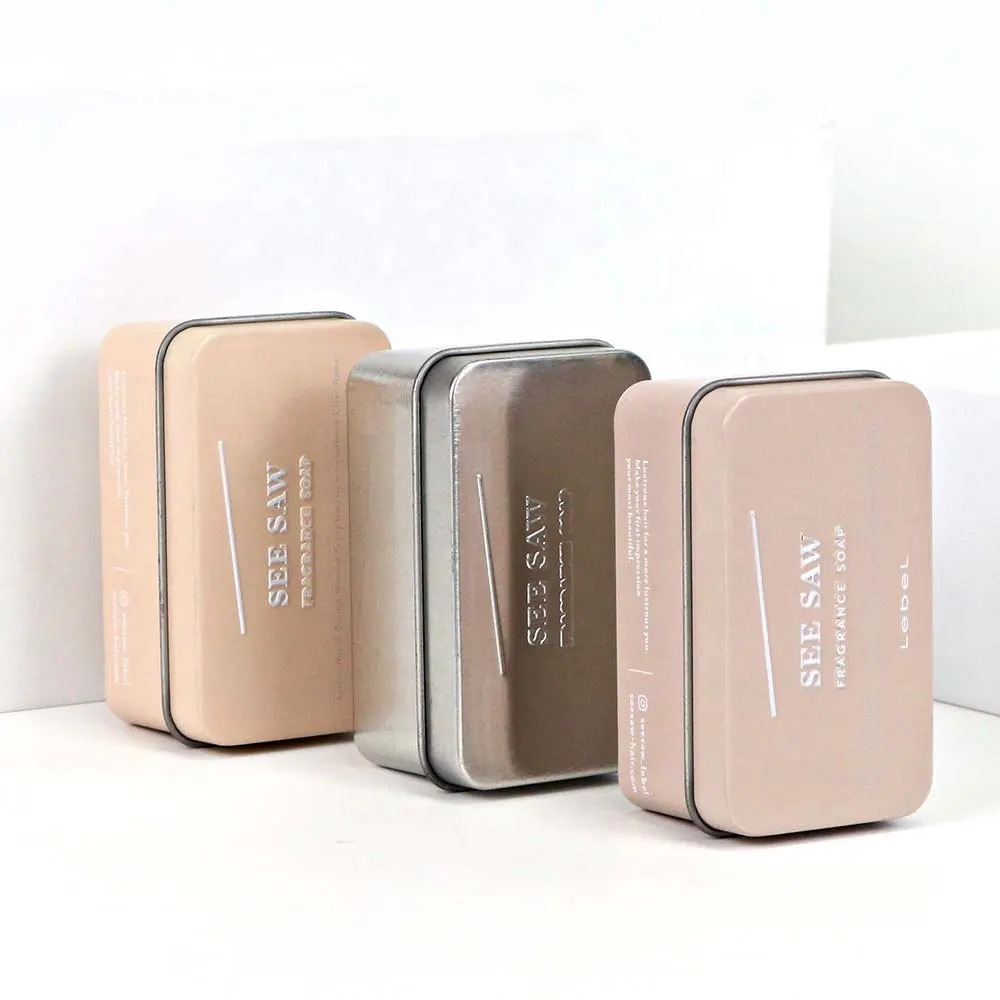 custom soap tin box soap travel metal tin makeup brush soap tin