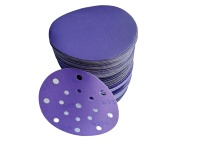 Papier abrasif rond de 5 pouces, céramique, automobile, abrasif, papier abrasif de 6 pouces pour ponceuses orbitales