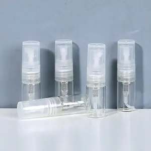 2mlミニクリアプラスチックスプレーボトルポータブル香水噴霧器ボトルミストスプレー旅行化粧品ディスペンサーボトル